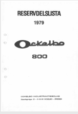 Reservdelslista Ockelbo 800 1979