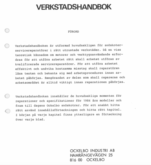 Ockelbo verkstadhandbok 84-87