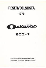 Resevdelslista Ockelbo 601-1979