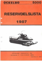 Reservdelslista Ockelbo 5000 1987